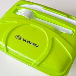 Subaru Logo Lunch Container With Fork & Knife Compartment